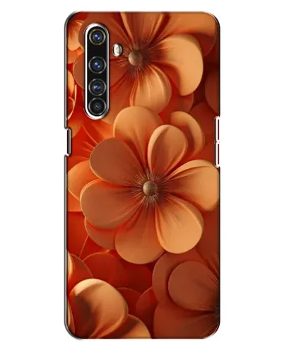 Чехол для Realme X50 Pro с картинкой «Оранжевый макро цветок»