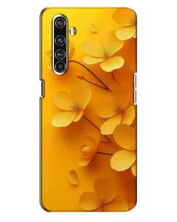 Чехол для Realme X50 Pro с картинкой «Золотые лепестки»