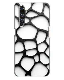 Чехол для Realme X50 Pro с картинкой «Белая объемная сетка» Чехол для Realme X50 Pro с картинкой «Белая объемная сетка»