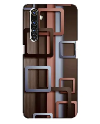 Чехол для Realme X50 Pro с картинкой «Коричневые объемные квадраты» Чехол для Realme X50 Pro с картинкой «Коричневые объемные квадраты»