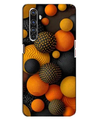 Чехол для Realme X50 Pro с картинкой «Объемные оранжевые сферы» Чехол для Realme X50 Pro с картинкой «Объемные оранжевые сферы»