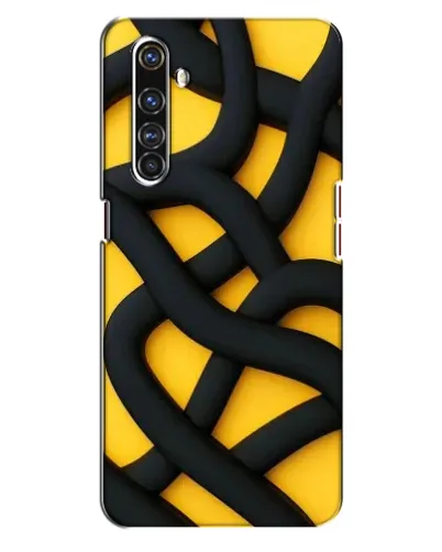 Чехол для Realme X50 Pro с картинкой «Черное желтое переплетение» Чехол для Realme X50 Pro с картинкой «Черное желтое переплетение»