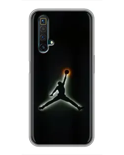 Чехол для Realme X50 с картинкой «Jordan Gradient Logo»