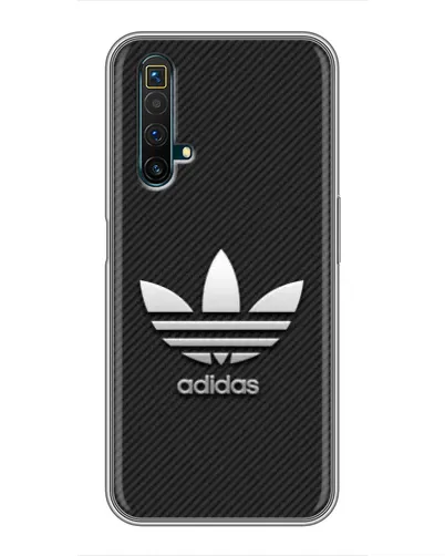 Чехол для Realme X50 с картинкой «Adidas Карбоновая текстура» Чехол для Realme X50 с картинкой «Adidas Карбоновая текстура»