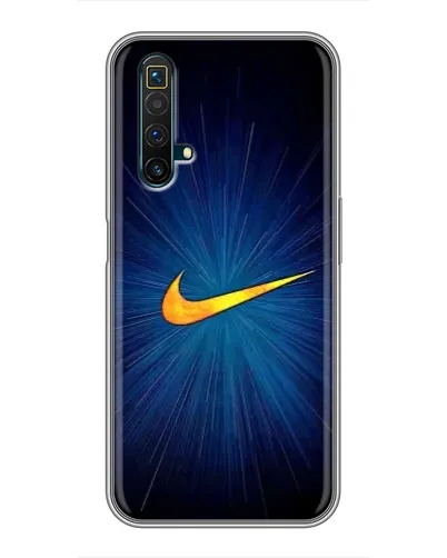 Чехол для Realme X50 с картинкой «Синий пульс Nike» Чехол для Realme X50 с картинкой «Синий пульс Nike»