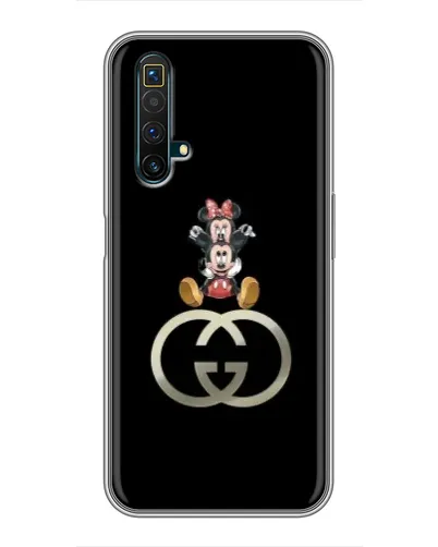 Чехол для Realme X50 с картинкой «Минни Маус на лого»