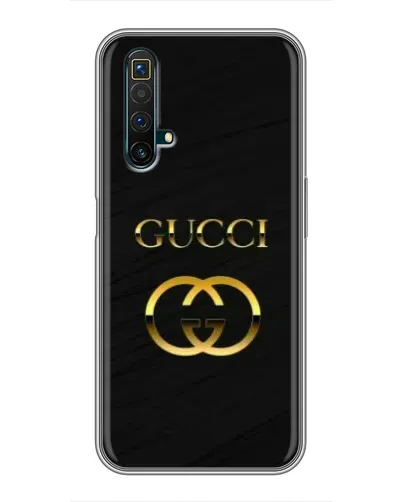 Чехол для Realme X50 с картинкой «Золотой логотип Gucci»