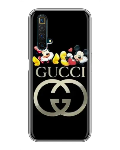Чехол для Realme X50 с картинкой «Gucci — герои Disney»