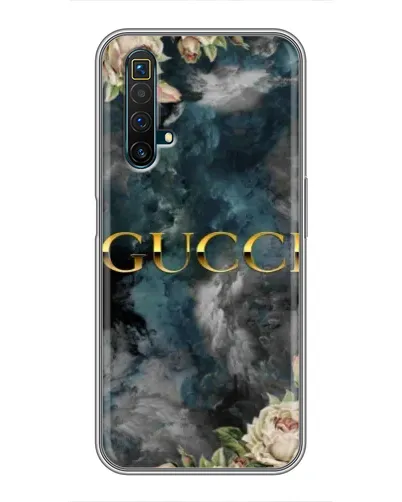 Чехол для Realme X50 с картинкой «Абстрактные цветы Gucci»
