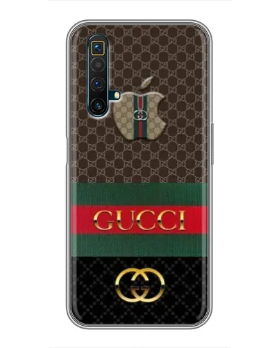 Чехол для Realme X50 с картинкой «Gucci — брендированный десерт»