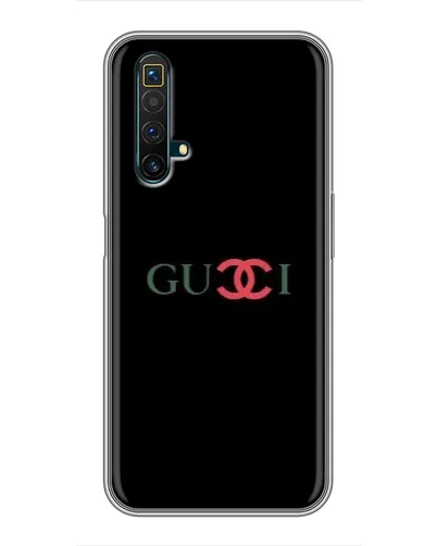 Чехол для Realme X50 с картинкой «Gucci — красный градиент»