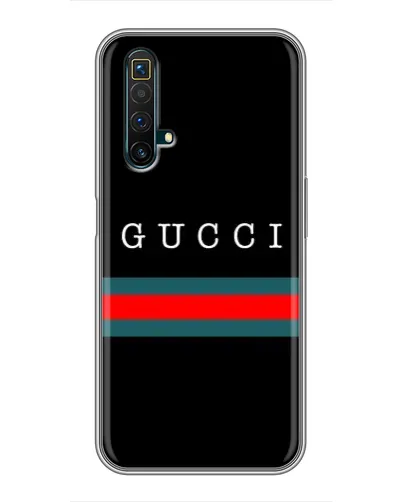 Чехол для Realme X50 с картинкой «Gucci — красный пояс»