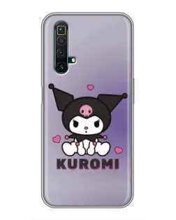 Чехол для Realme X50 с картинкой «Kuromi — фиолетовый арт»