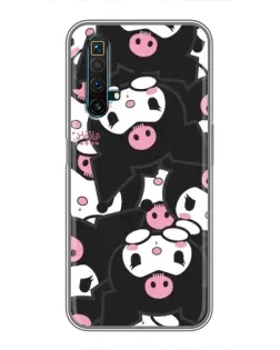 Чехол для Realme X50 с картинкой «Паттерн голов Куроми»