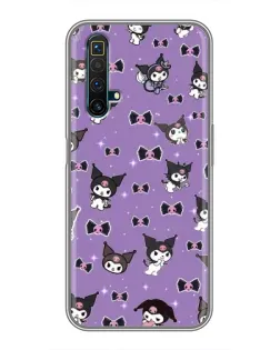 Чехол для Realme X50 с картинкой «Kuromi — паттерн»