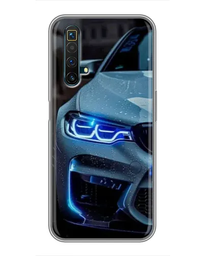 Чехол для Realme X50 с картинкой «Взгляд BMW с синими фарами»
