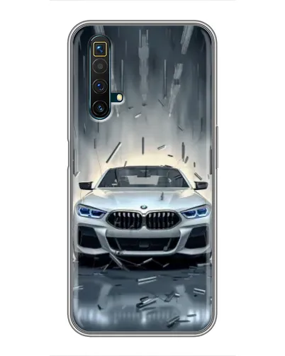 Чехол для Realme X50 с картинкой «BMW в свете фар»