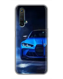Чехол для Realme X50 с картинкой «Голубая BMW M4» Чехол для Realme X50 с картинкой «Голубая BMW M4»