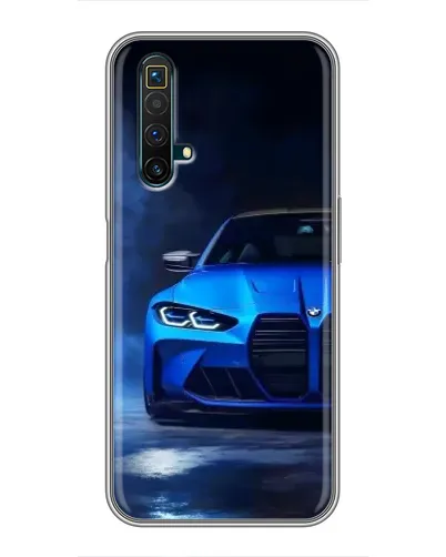 Чехол для Realme X50 с картинкой «Голубая BMW M4»