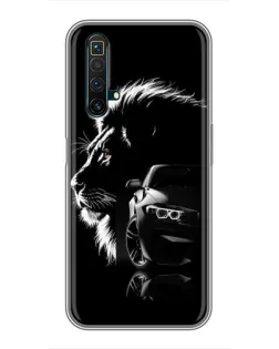 Чехол для Realme X50 с картинкой «BMW и лев» Чехол для Realme X50 с картинкой «BMW и лев»