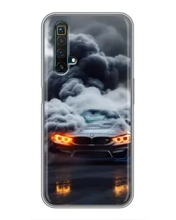 Чехол для Realme X50 с картинкой «BMW в дыму» Чехол для Realme X50 с картинкой «BMW в дыму»