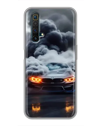 Чехол для Realme X50 с картинкой «BMW в дыму»