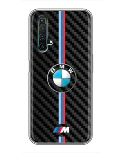 Чехол для Realme X50 с картинкой «Эмблема BMW и карбон» Чехол для Realme X50 с картинкой «Эмблема BMW и карбон»