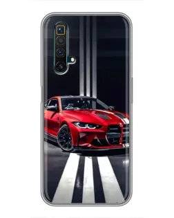 Чехол для Realme X50 с картинкой «Красная BMW на дороге» Чехол для Realme X50 с картинкой «Красная BMW на дороге»