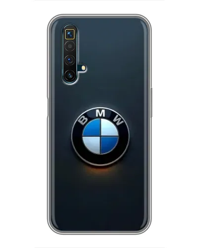 Чехол для Realme X50 с картинкой «Логотип BMW — минимализм»