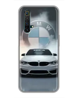 Чехол для Realme X50 с картинкой «BMW в белом дыму» Чехол для Realme X50 с картинкой «BMW в белом дыму»