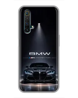 Чехол для Realme X50 с картинкой «BMW сквозь ночной город» Чехол для Realme X50 с картинкой «BMW сквозь ночной город»