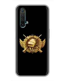 Чехол для Realme X50 с картинкой «PUBG — оранжевый градиент»