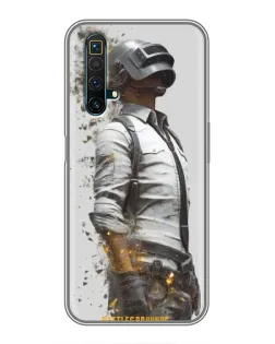 Чехол для Realme X50 с картинкой «PUBG — боец в пыли»