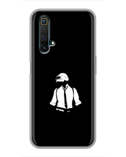 Чехол для Realme X50 с картинкой «PUBG — белый шлем» Чехол для Realme X50 с картинкой «PUBG — белый шлем»