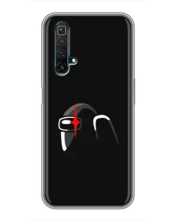 Чехол для Realme X50 с картинкой «Among Us шлем»