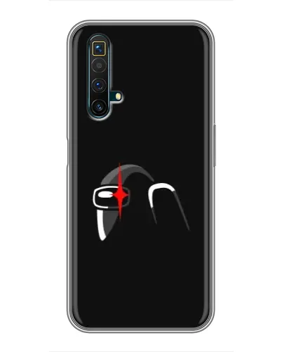 Чехол для Realme X50 с картинкой «Among Us шлем»