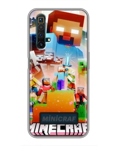 Чехол для Realme X50 с картинкой «Minecraft герои игры» Чехол для Realme X50 с картинкой «Minecraft герои игры»