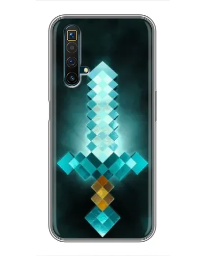Чехол для Realme X50 с картинкой «Алмазный меч неон» Чехол для Realme X50 с картинкой «Алмазный меч неон»