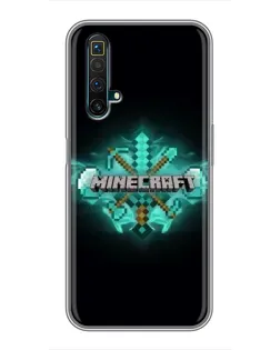 Чохол для Realme X50 з картинкою «Minecraft Diamond лого» Чохол для Realme X50 з картинкою «Minecraft Diamond лого»