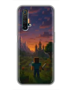 Чохол для Realme X50 з картинкою «Стів біля вежі» Чохол для Realme X50 з картинкою «Стів біля вежі»