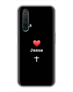 Чехол для Realme X50 с картинкой «Сердце - Jesus» Чехол для Realme X50 с картинкой «Сердце - Jesus»