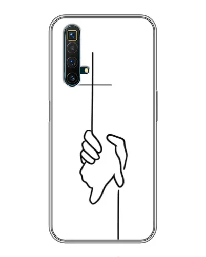Чехол для Realme X50 с картинкой «Рука держит» Чехол для Realme X50 с картинкой «Рука держит»