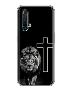 Чехол для Realme X50 с картинкой «Лев и Крест» Чехол для Realme X50 с картинкой «Лев и Крест»