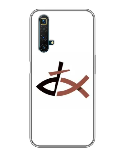 Чехол для Realme X50 с картинкой «Рыба и крест» Чехол для Realme X50 с картинкой «Рыба и крест»