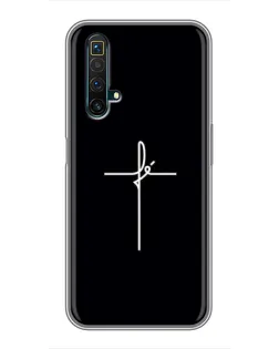 Чехол для Realme X50 с картинкой «Тонкий крест»