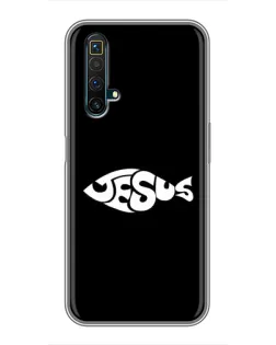Чехол для Realme X50 с картинкой «Рыба Jesus»