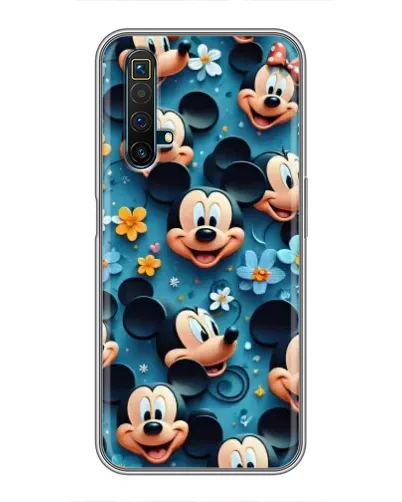 Чехол для Realme X50 с картинкой «Паттерн Микки и Минни»