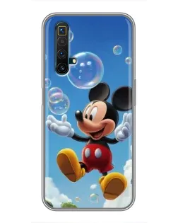 Чехол для Realme X50 с картинкой «Mickey и мыльные пузыри»