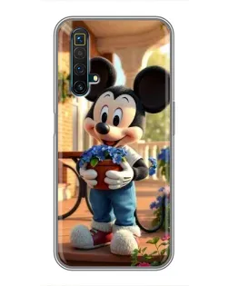 Чехол для Realme X50 с картинкой «Микки садовод»