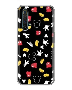 Чехол для Realme X50 с картинкой «Графический принт лапок»